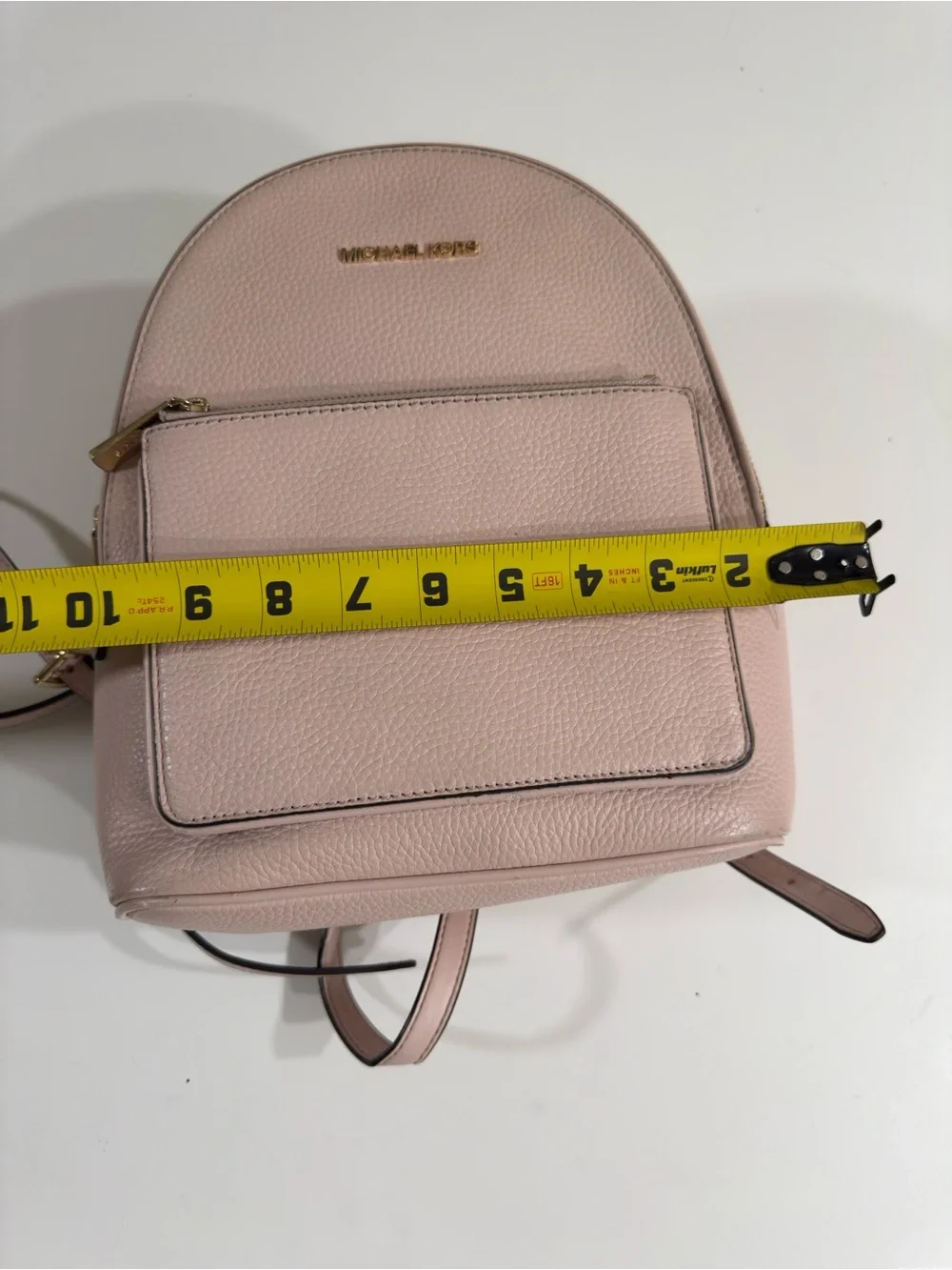 Michael Kors ADINA Women Leather PowderBlush Backpack, School Travel Bag 11x10x5